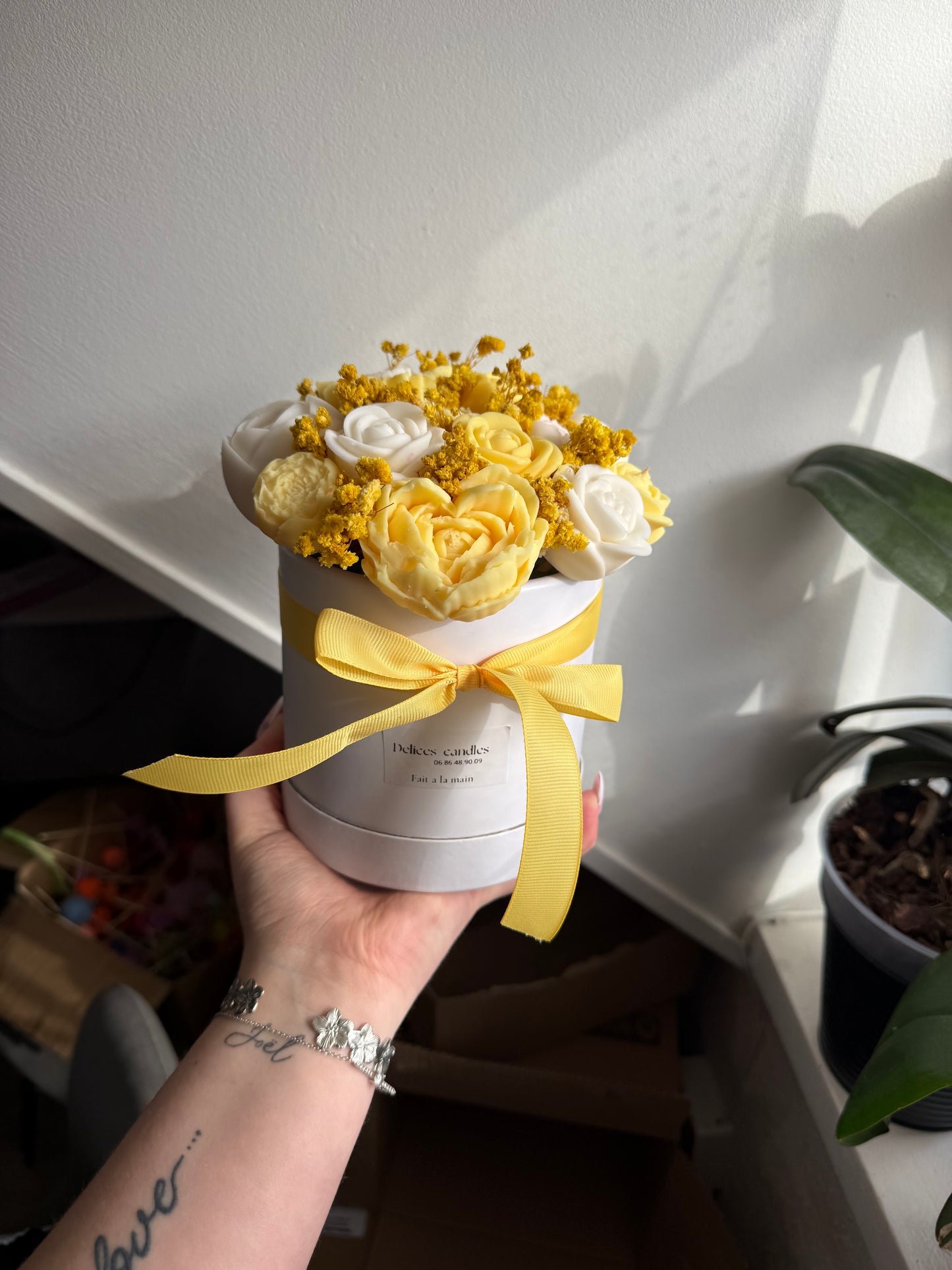 Bouquet jaune et blanc