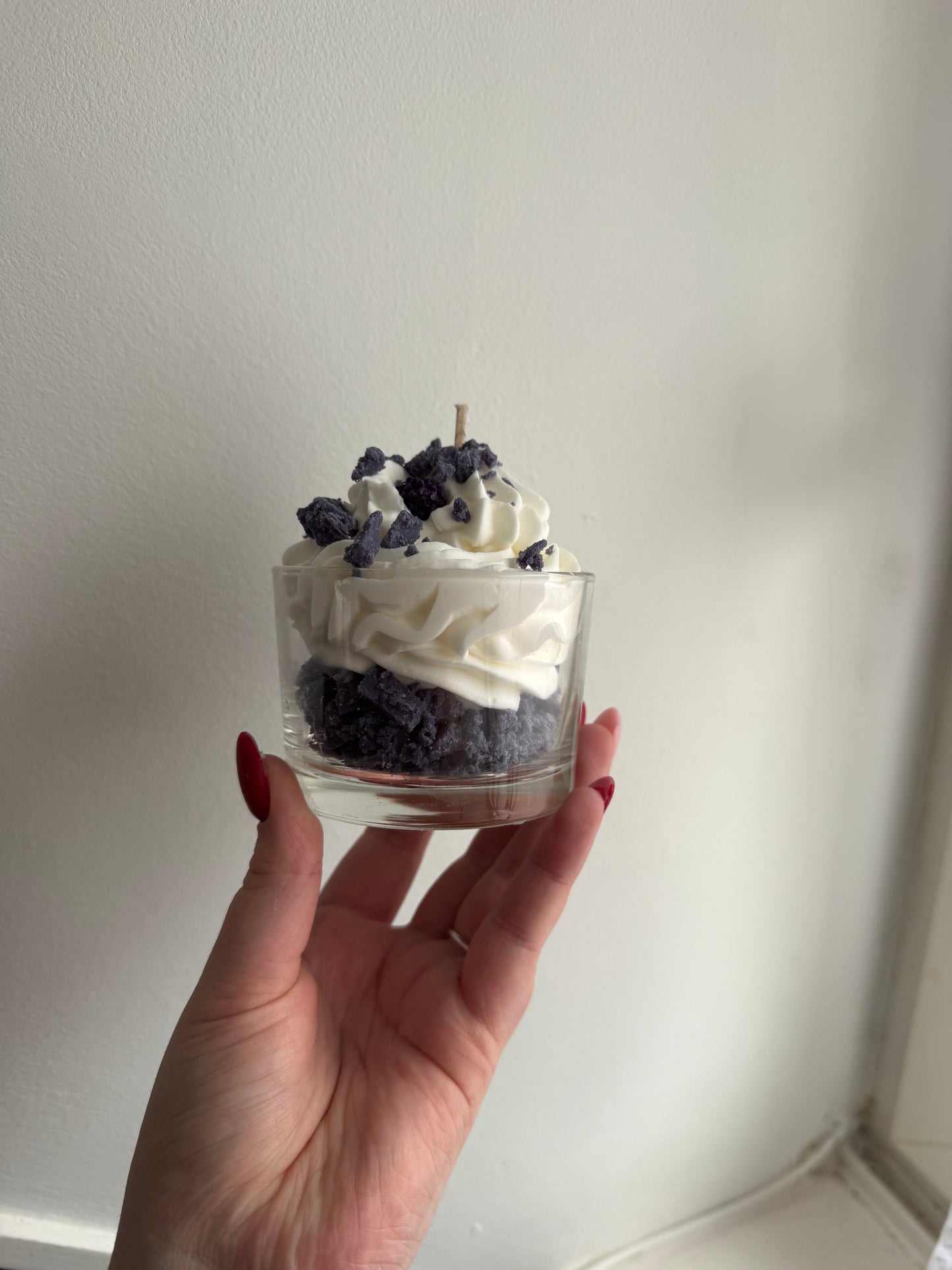 Bougie gourmande framboise noir vanille