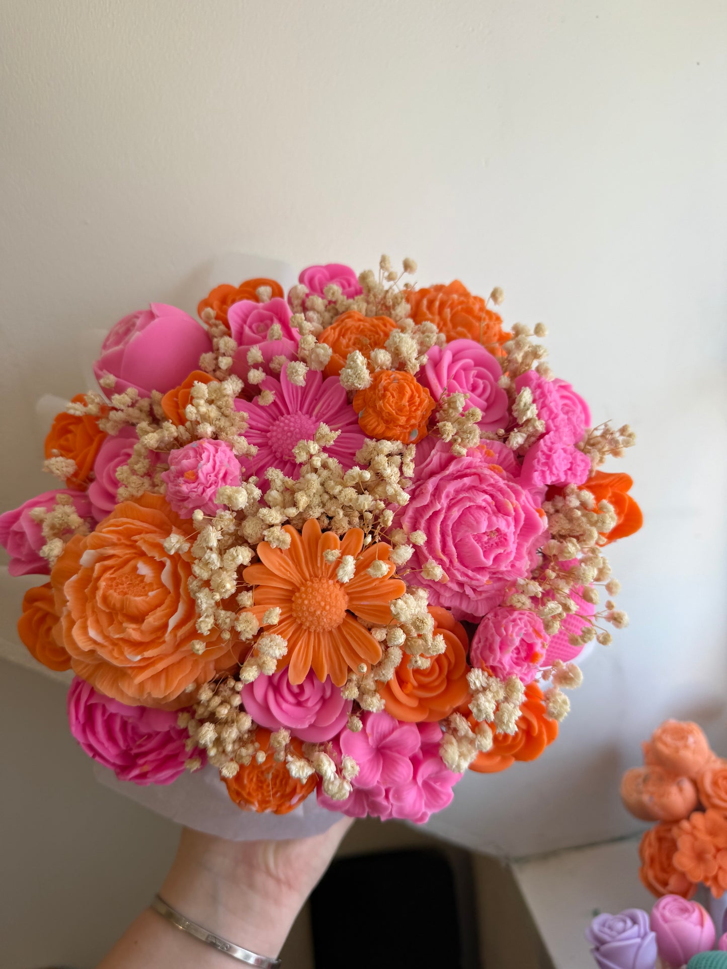 Bouquet orange et rose
