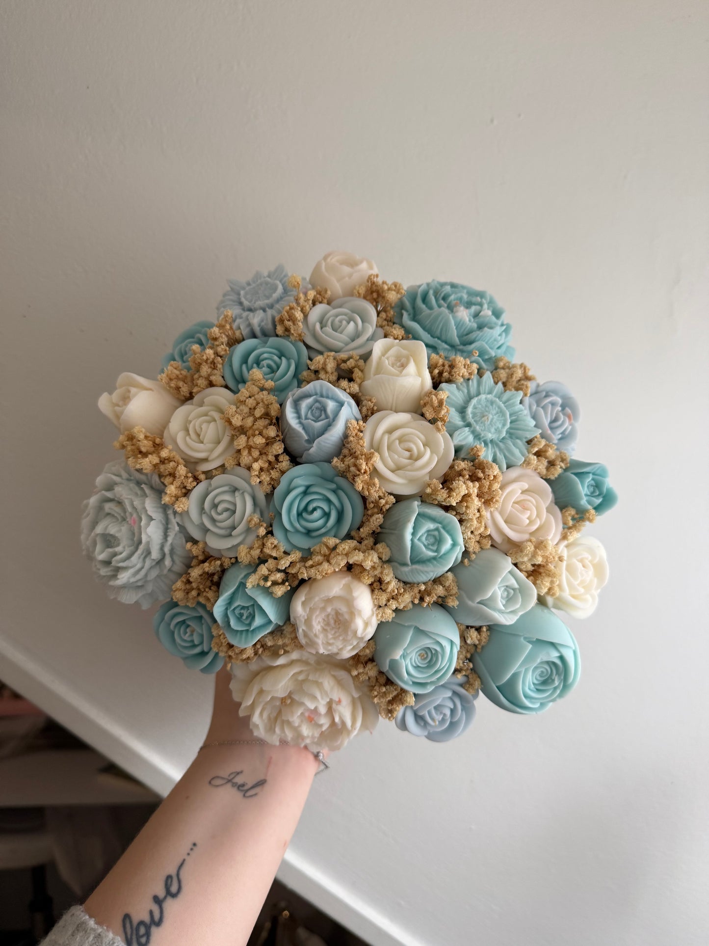 Bouquet bleu et blanc