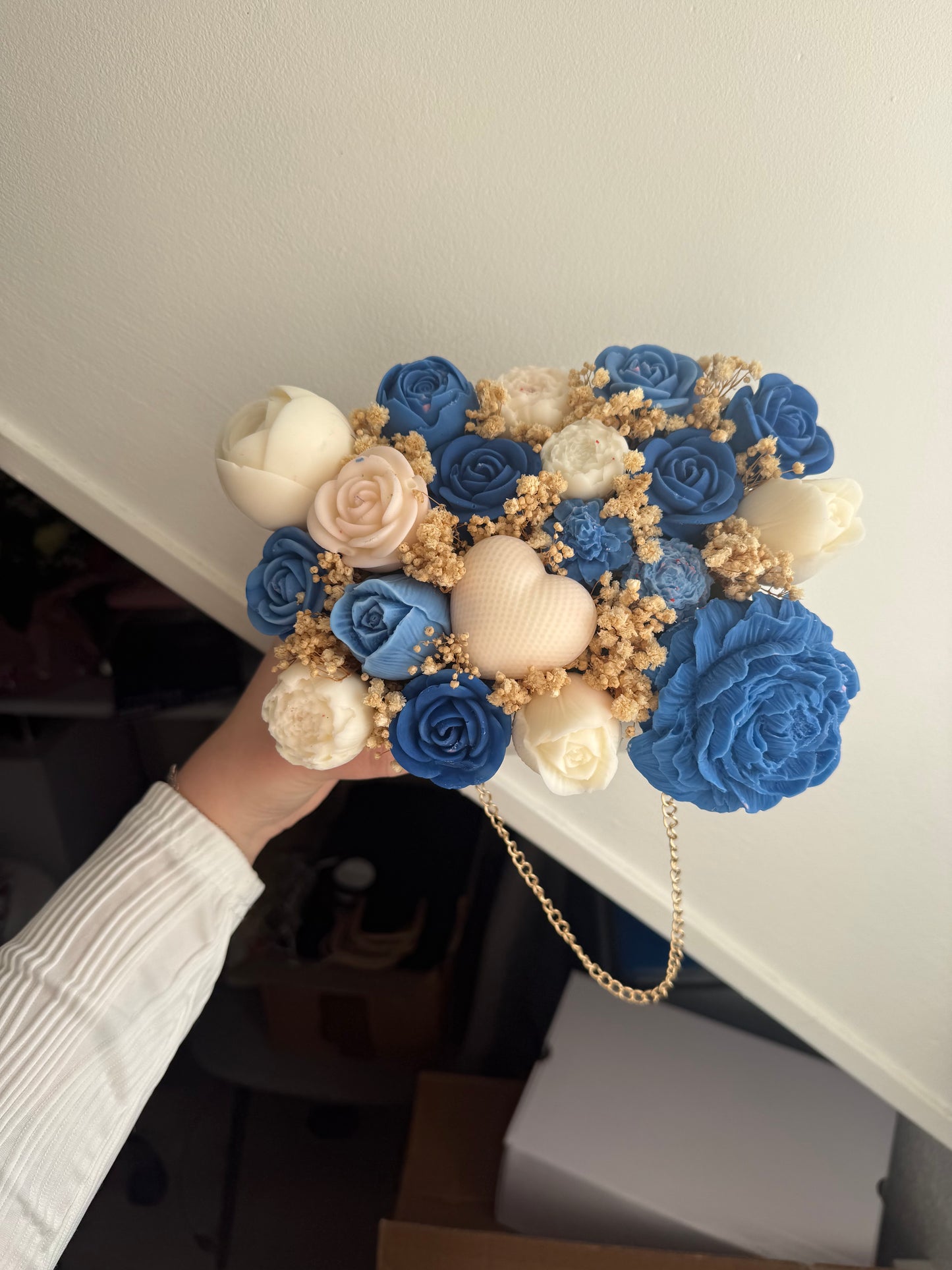 Sac a main bleu