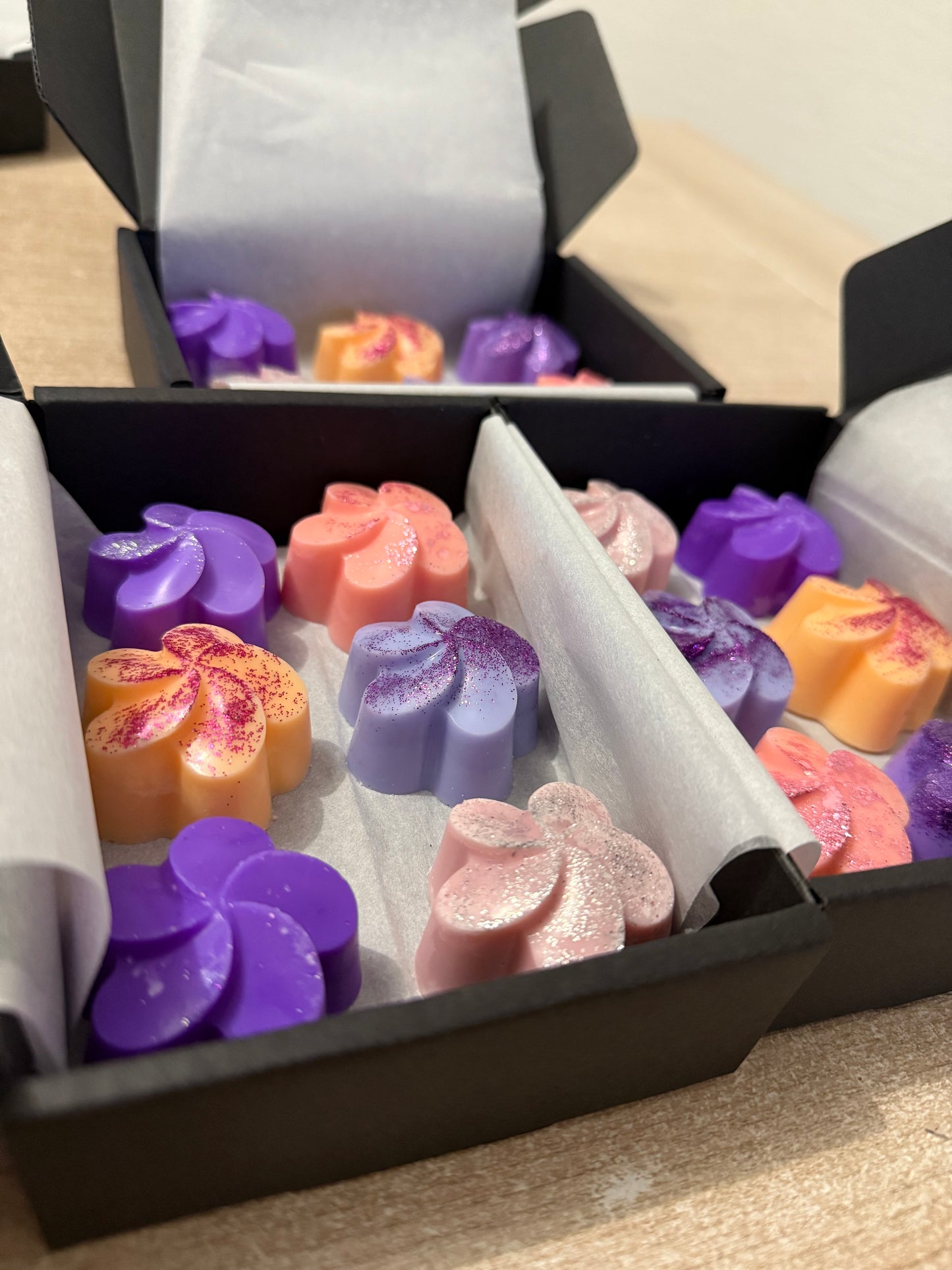 coffret de fondant parfumés fleuri