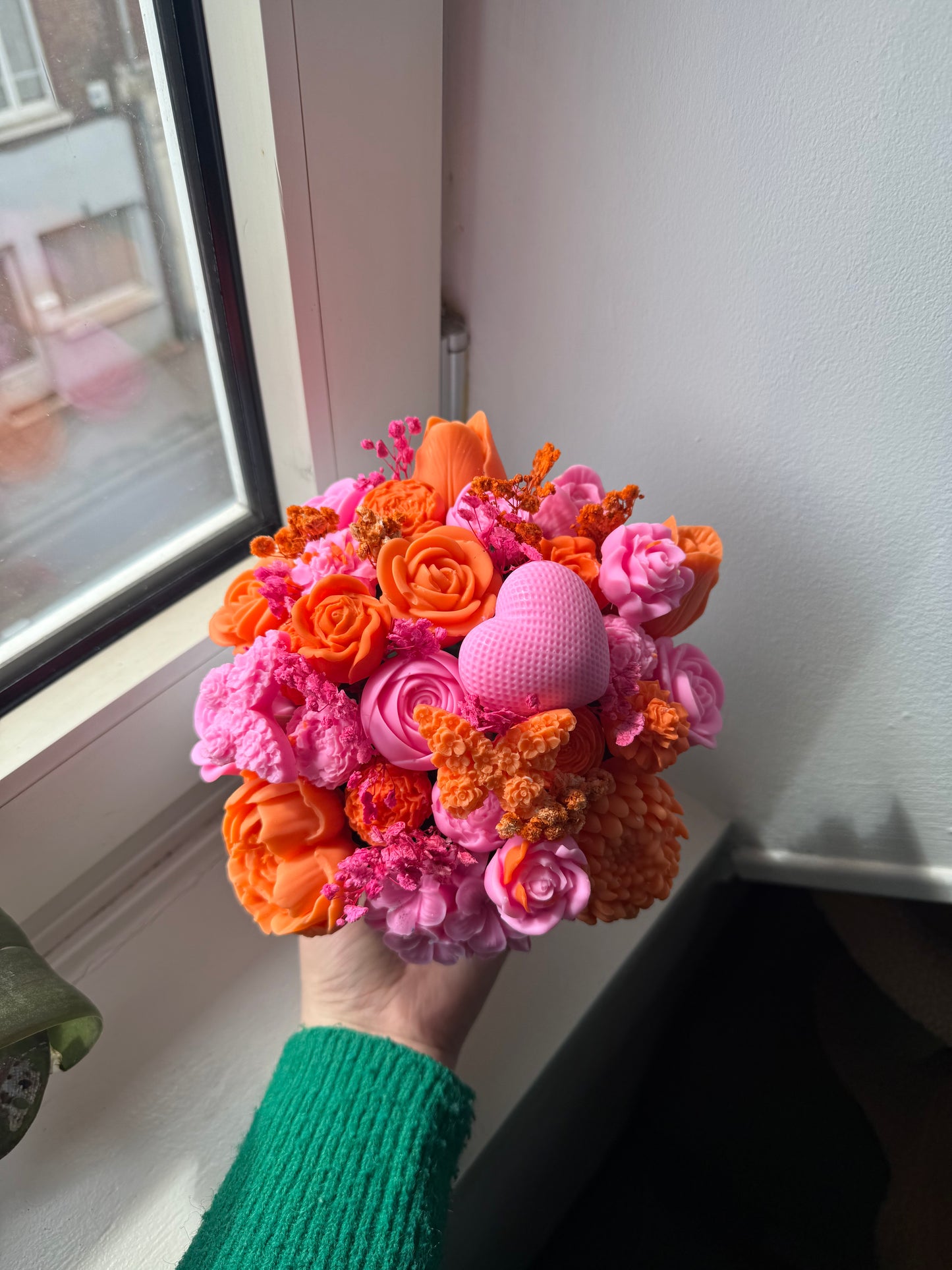 Bouquet de fleur orange et rose