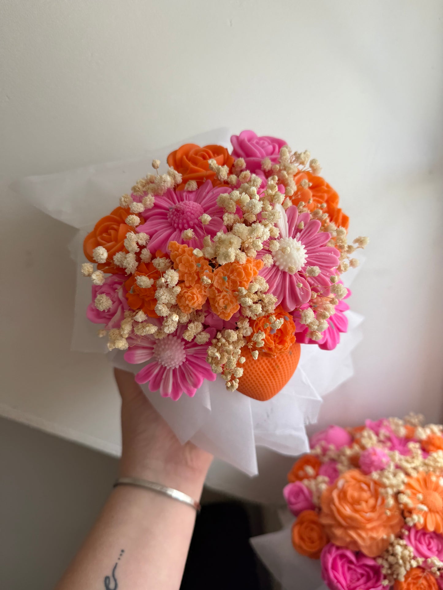 Bouquet orange et rose