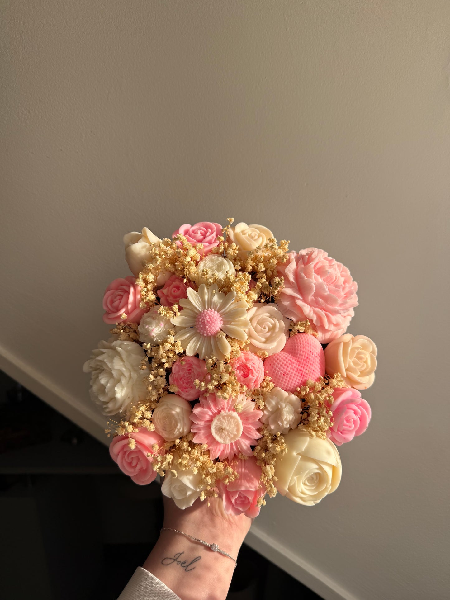 Bouquet rose et blanc