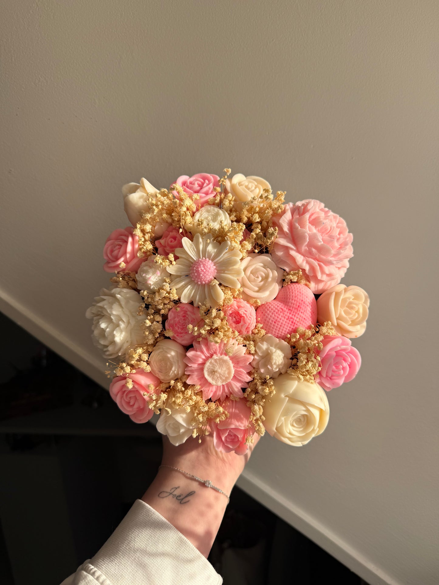 Bouquet rose et blanc
