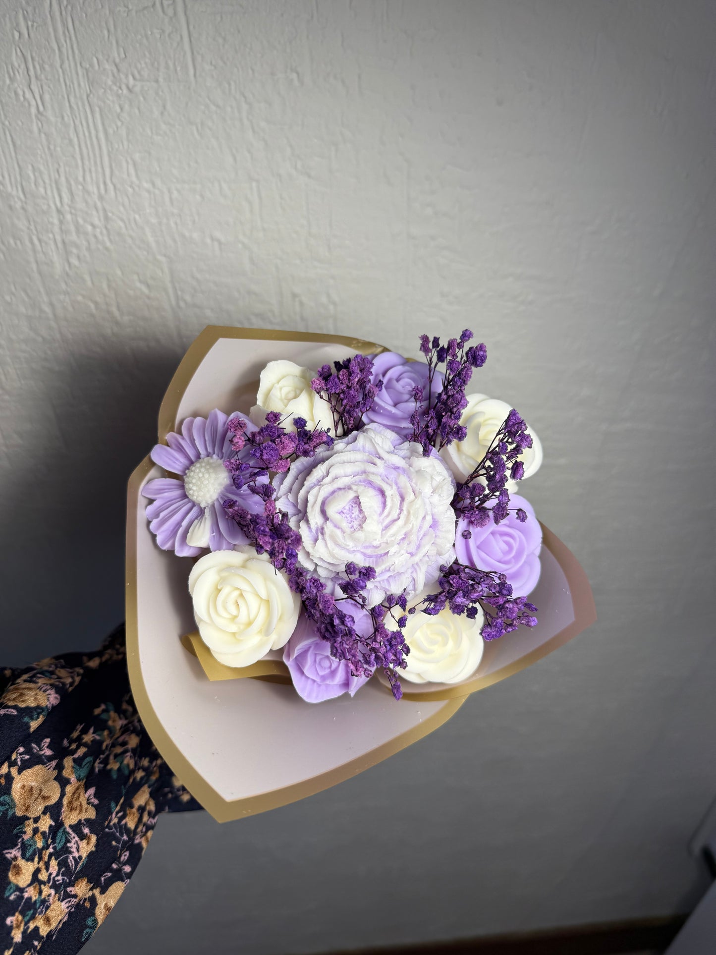Bouquet violet blanc