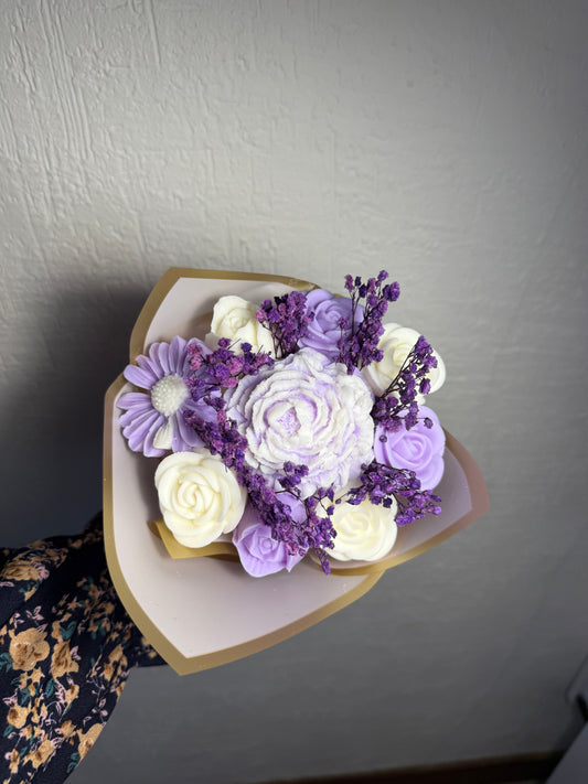 Bouquet violet blanc