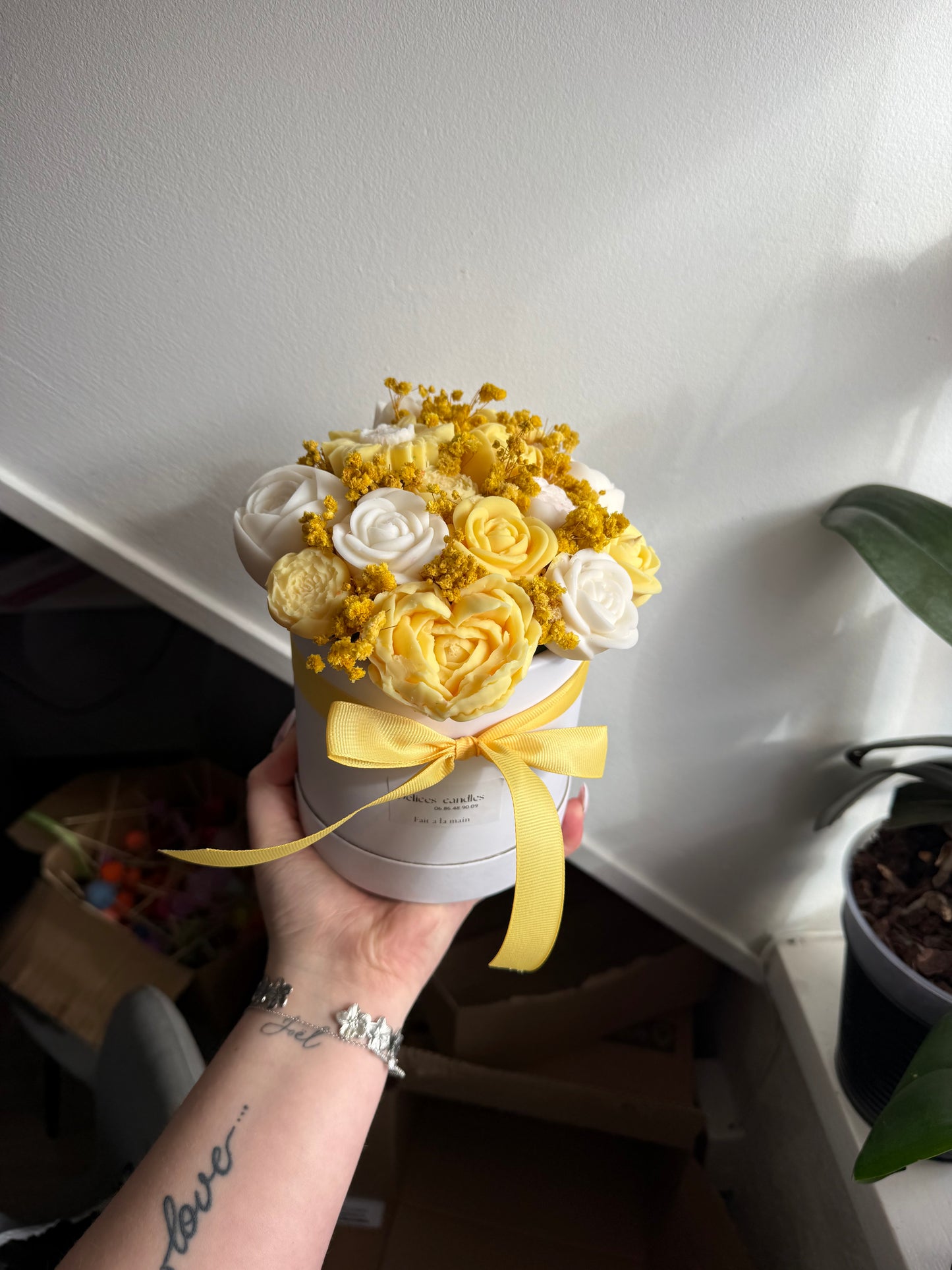 Bouquet jaune et blanc