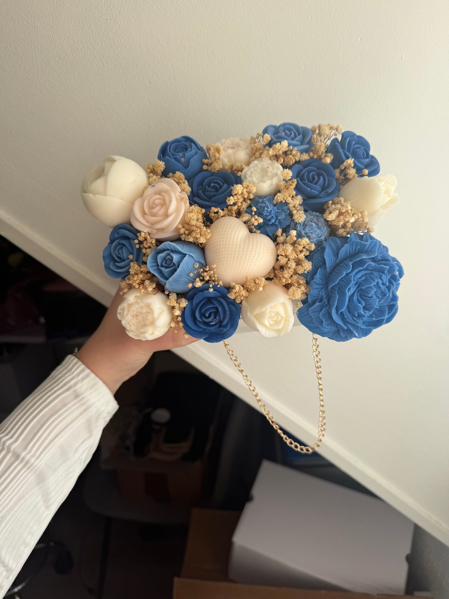 Sac a main bleu