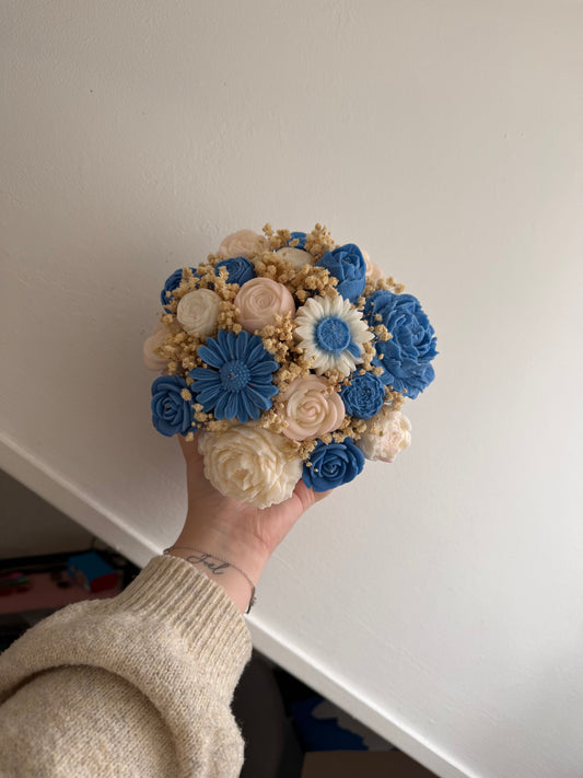 Bouquet bleu et blanc