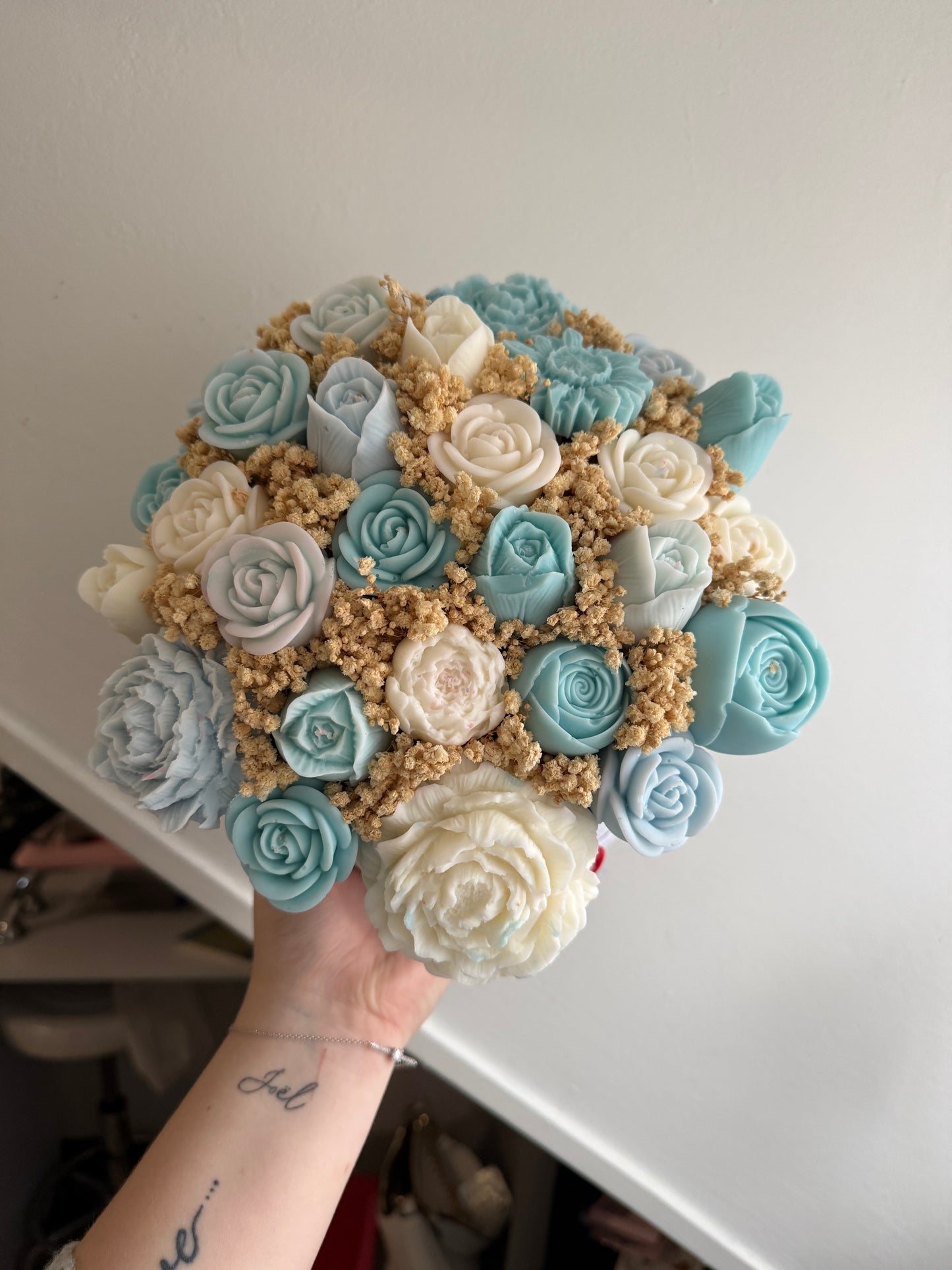 Bouquet bleu et blanc