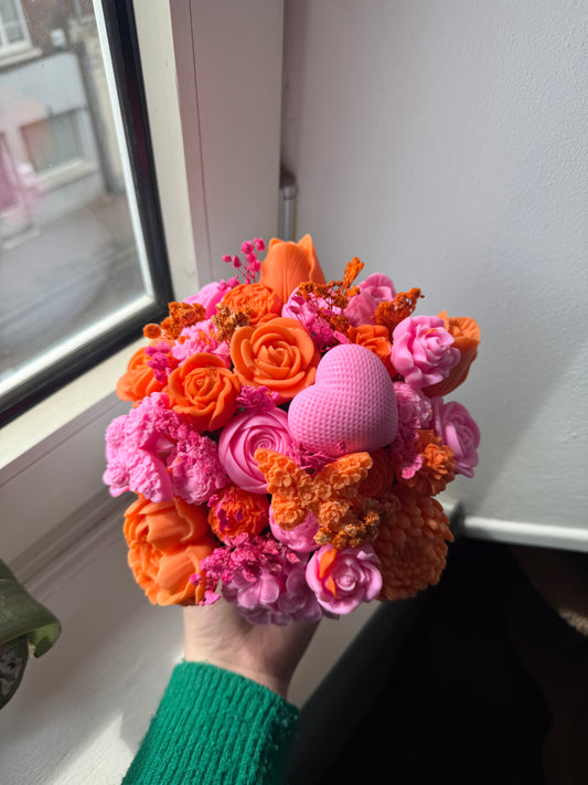 Bouquet de fleur orange et rose
