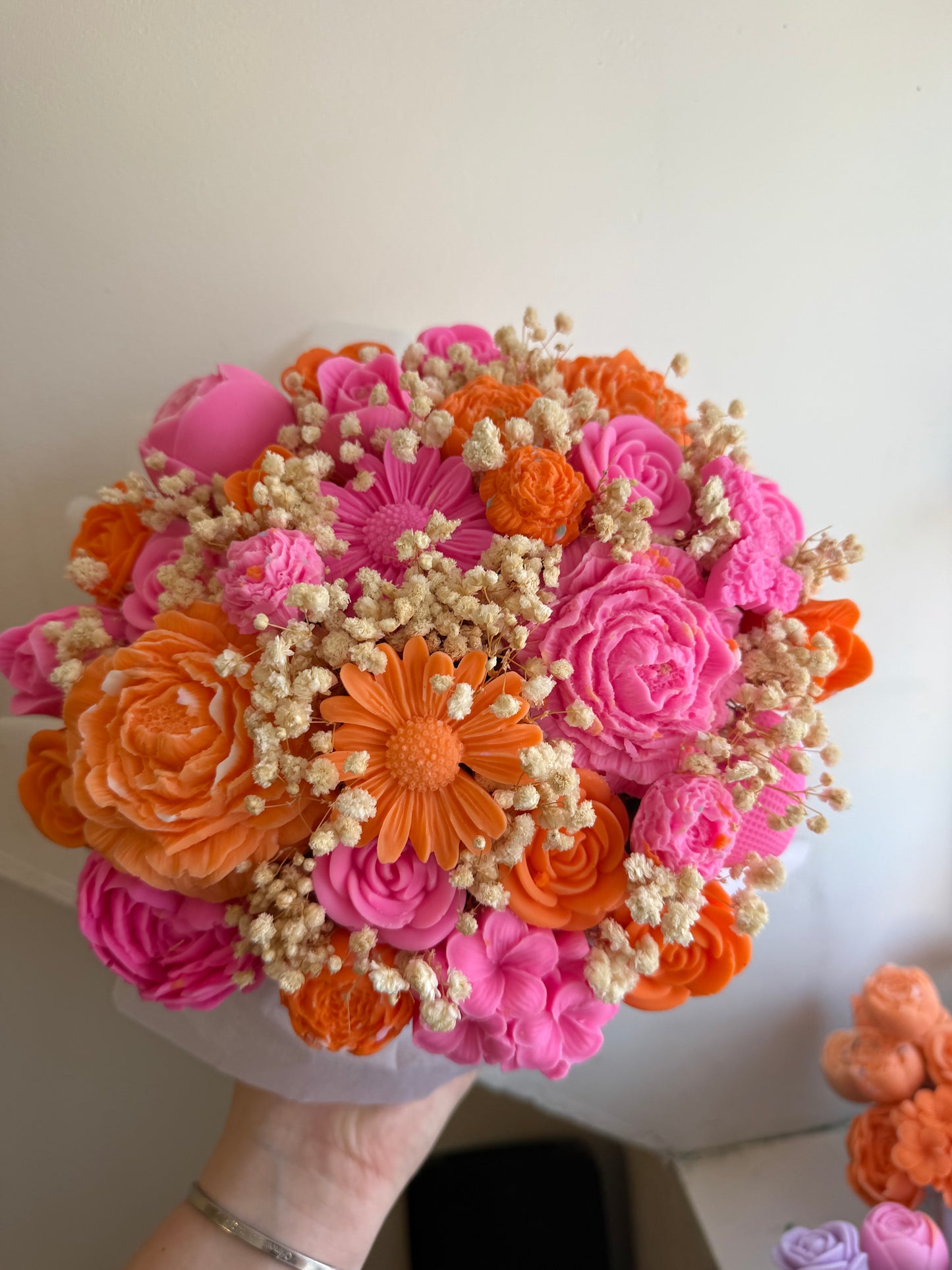 Bouquet orange et rose