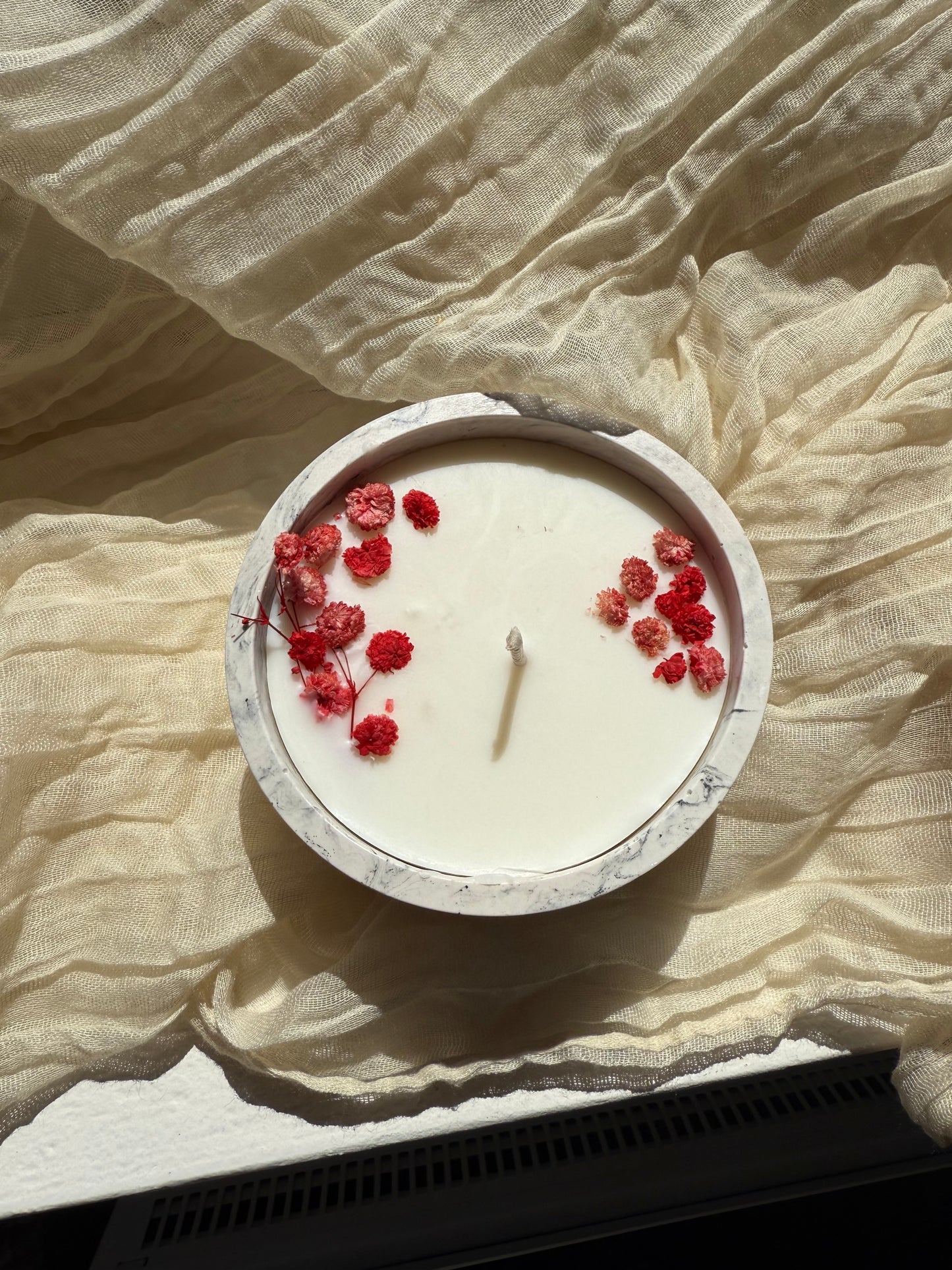 Bougie coquelicot