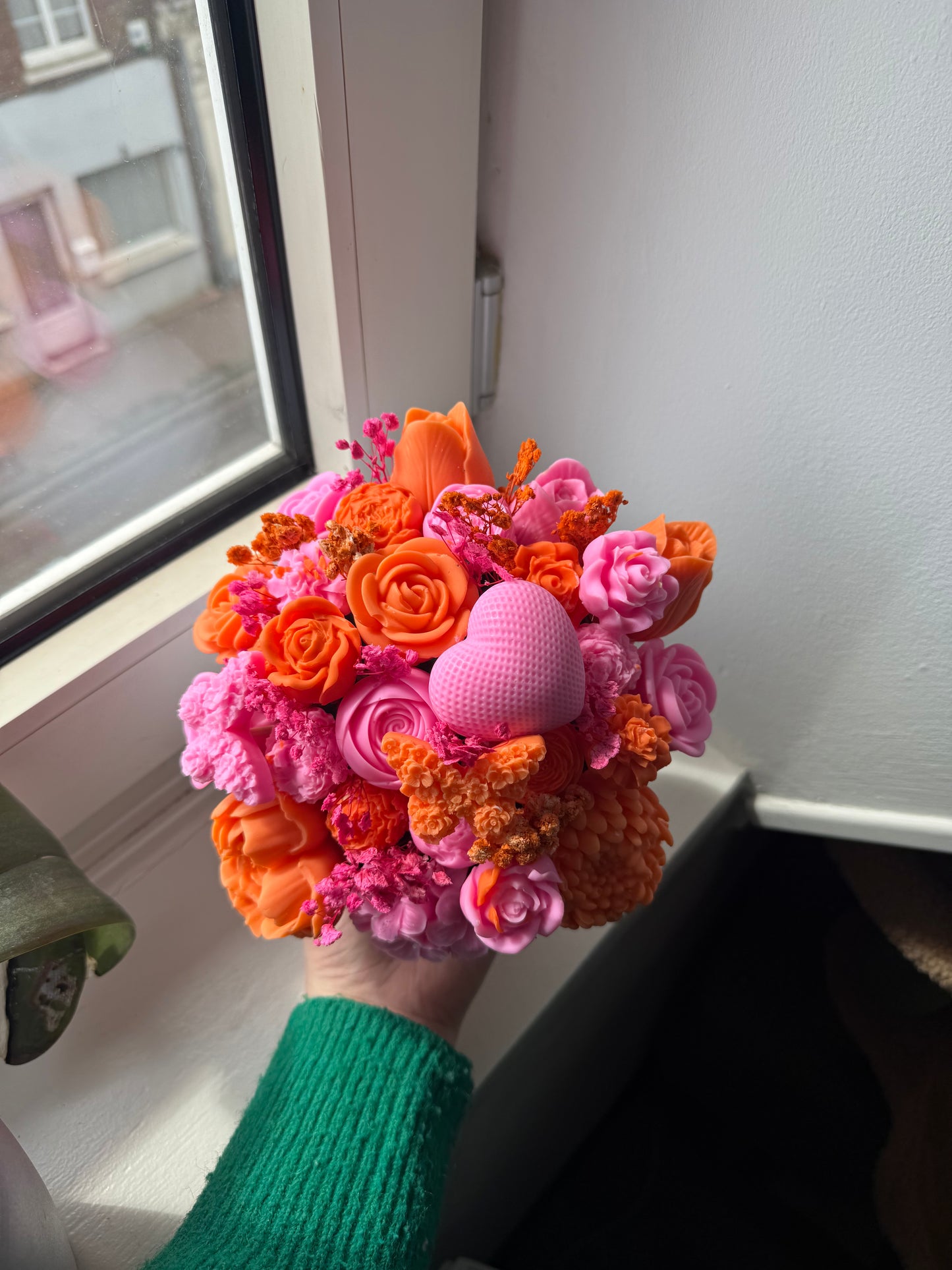 Bouquet de fleur orange et rose