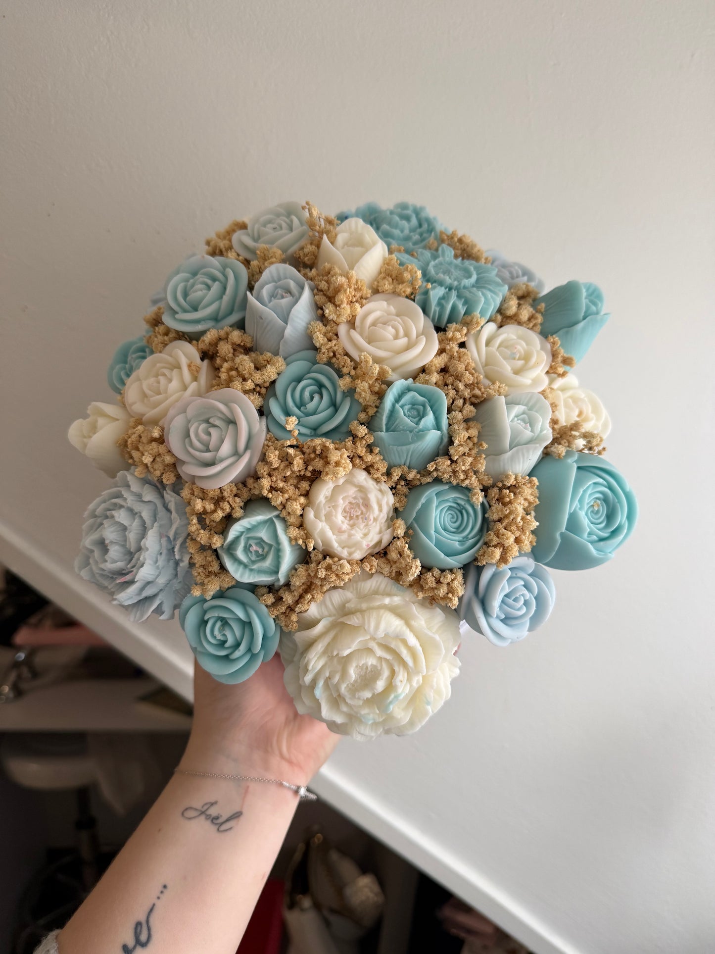 Bouquet bleu et blanc