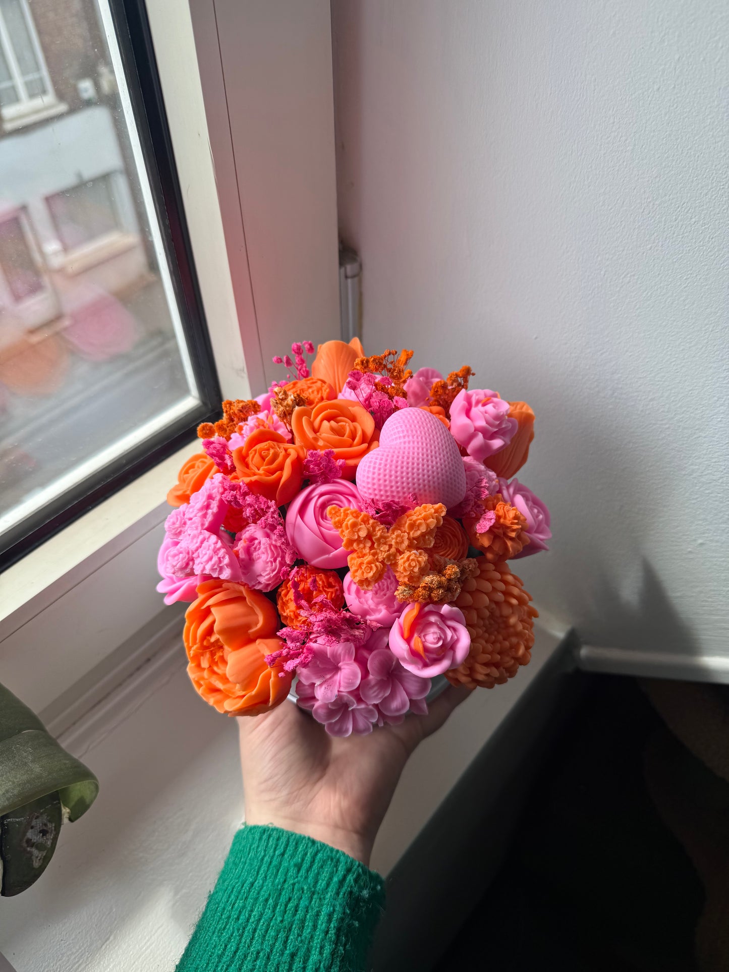 Bouquet de fleur orange et rose