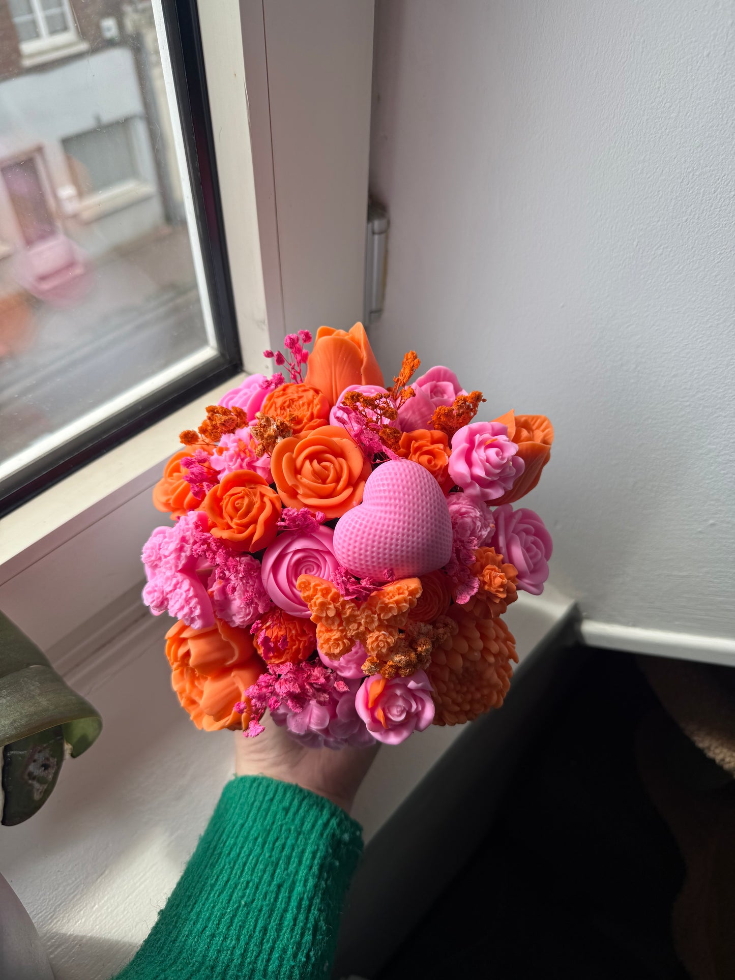 Bouquet de fleur orange et rose