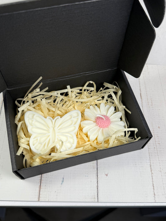Coffret papillon et marguerite