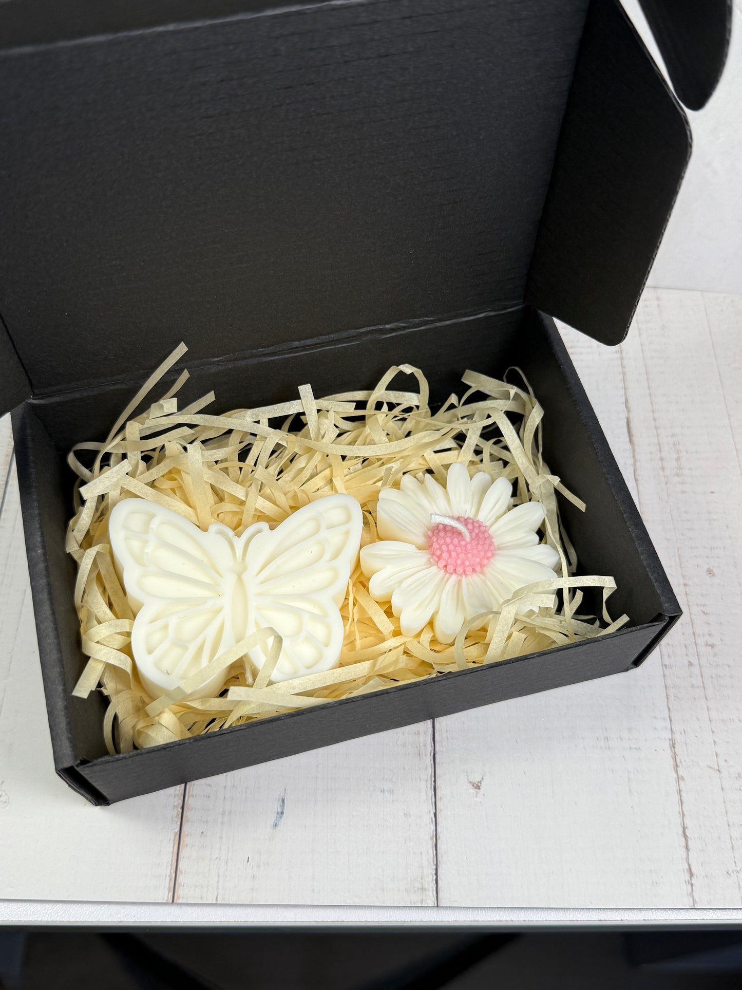 Coffret papillon et marguerite