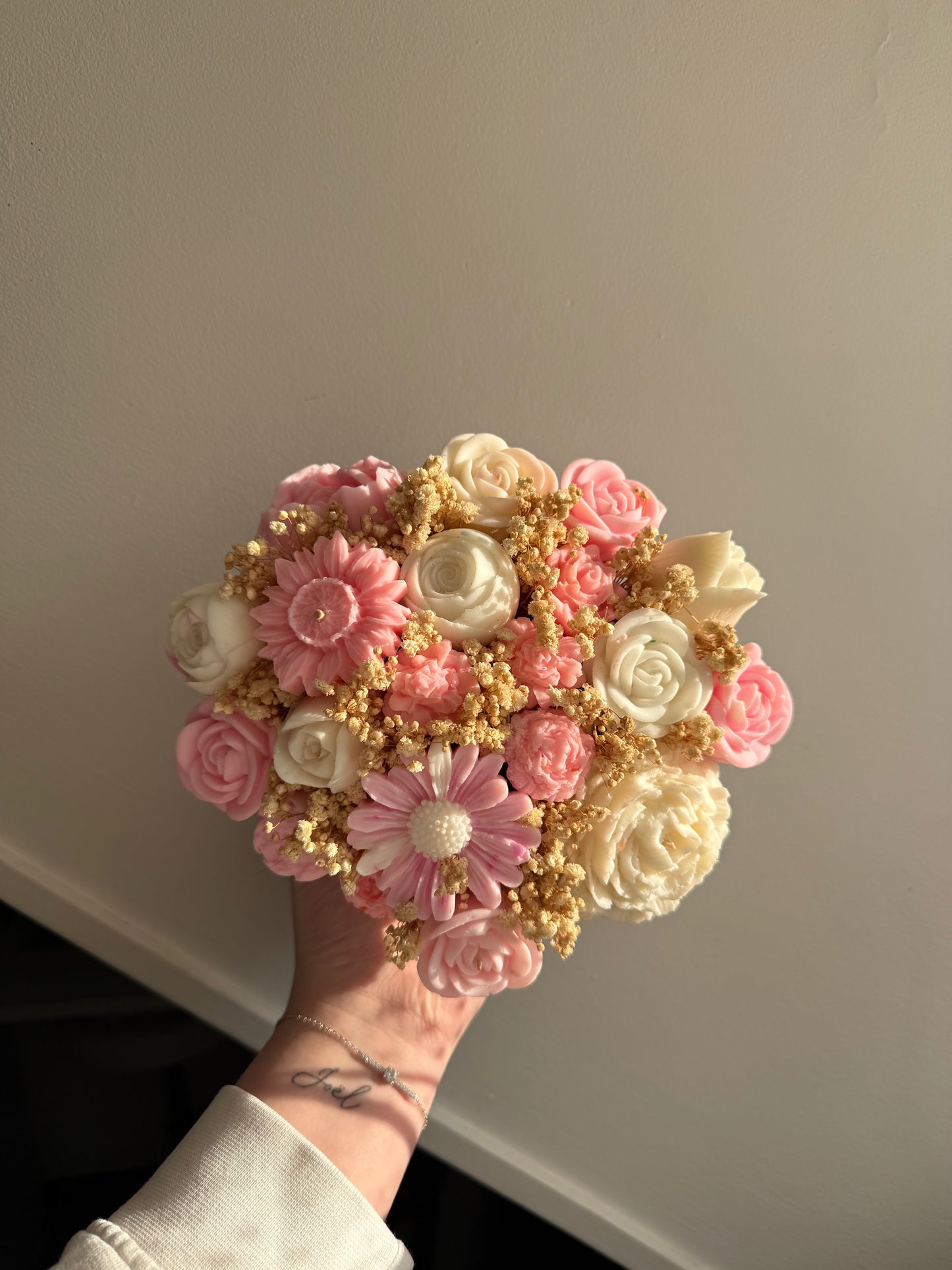 Bouquet rose et blanc
