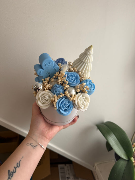 Bouquet bleu Noël