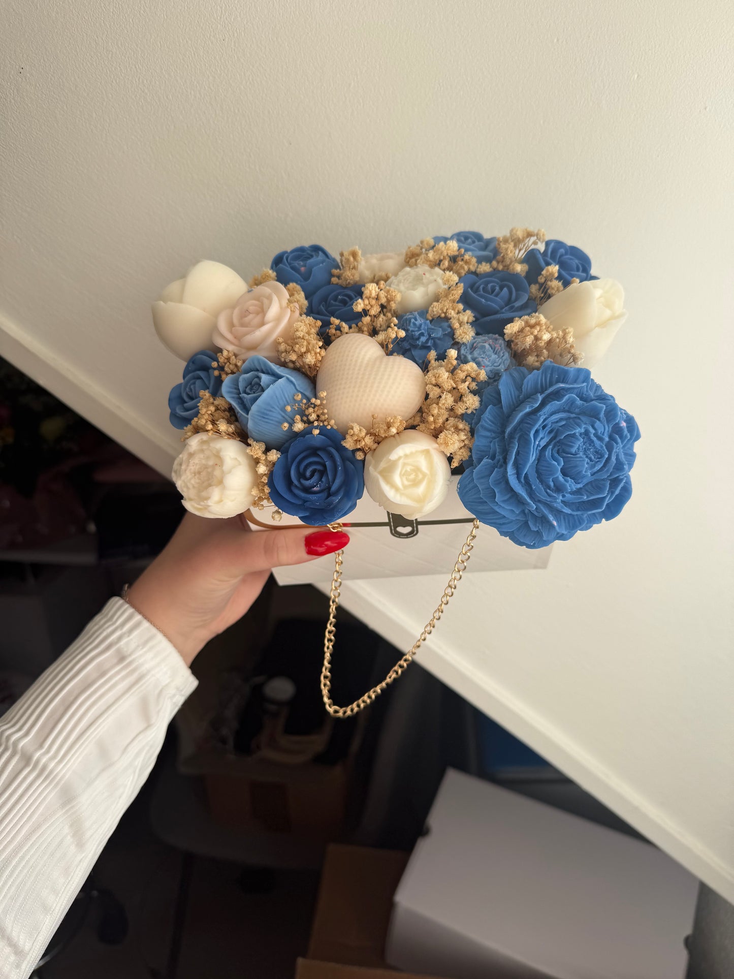 Sac a main bleu