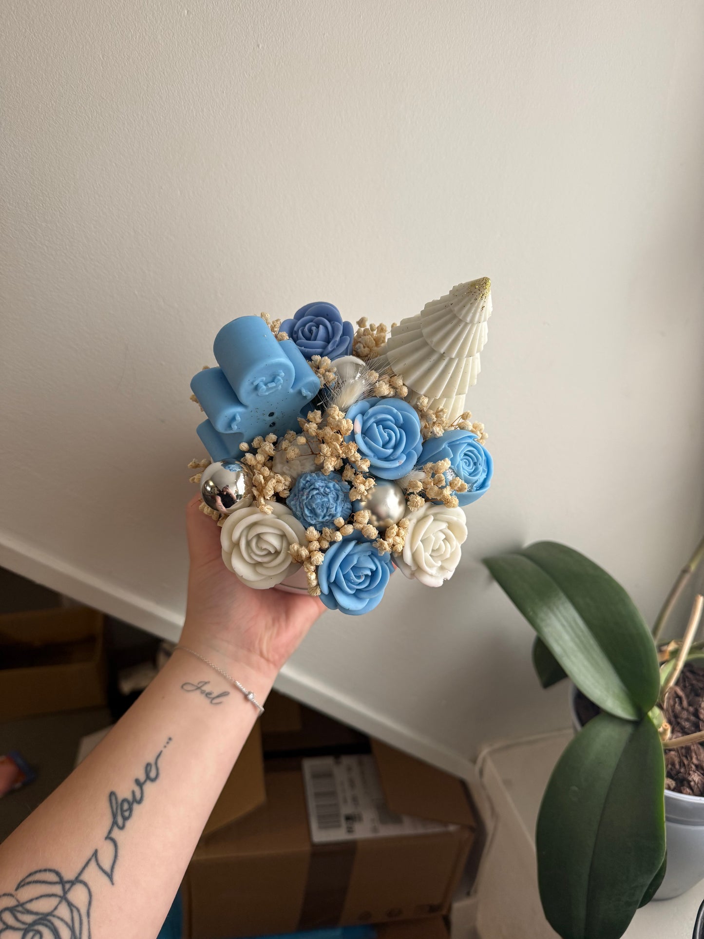 Bouquet bleu Noël