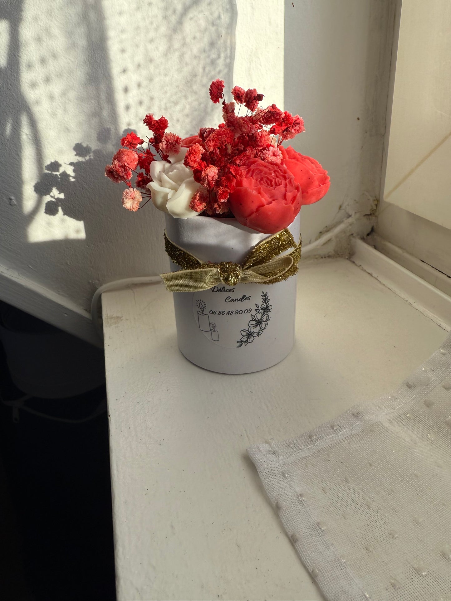 Bouquet de fondant rouge