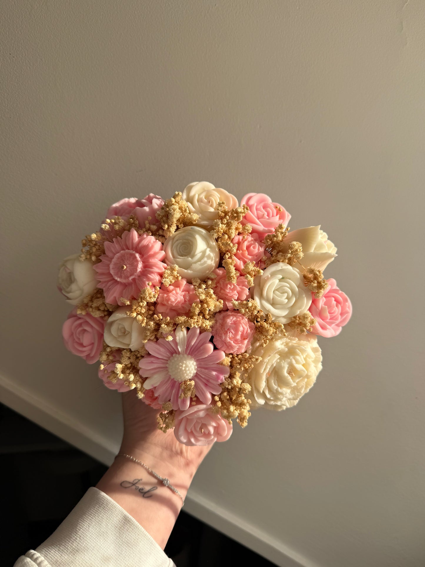 Bouquet rose et blanc