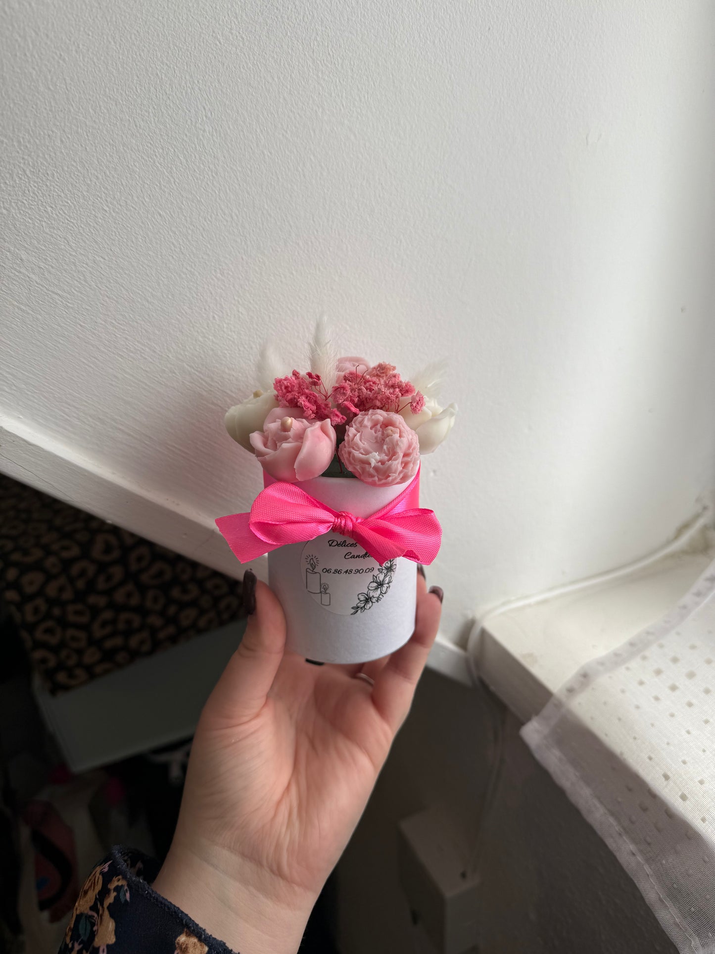 Petit Bouquet rose et blanc