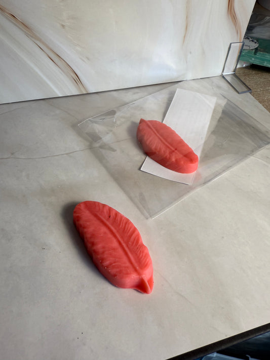 Fondant plumes cerise