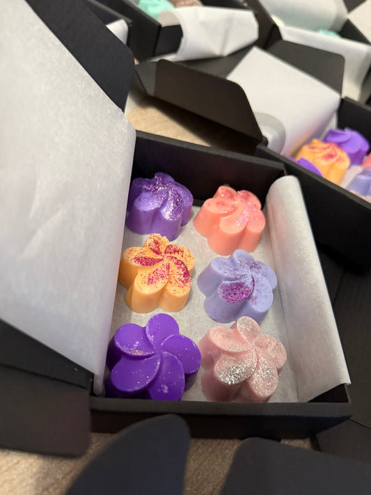 coffret de fondant parfumés fleuri